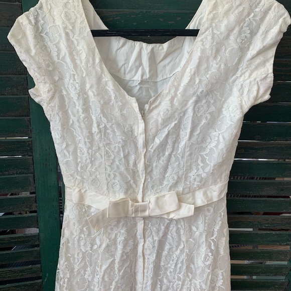 Vintage Wedding Dress- Emma Domb of California 1950s vintage size Medium - Picture 7 of 12